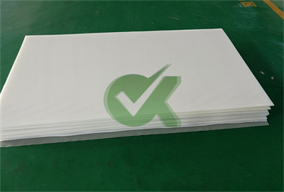 white sheet of hdpe with custom logo